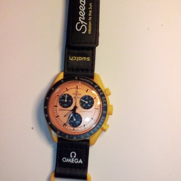 mission to the sun watch mission to the moon swatch yellow
